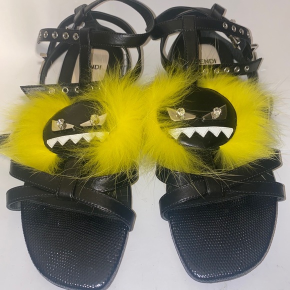 Fendi Monster Sandals LIKE BRAND NEW - Picture 2 of 5